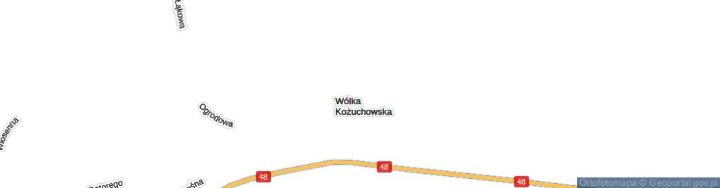 Zdjęcie satelitarne Wólka Kożuchowska ul.